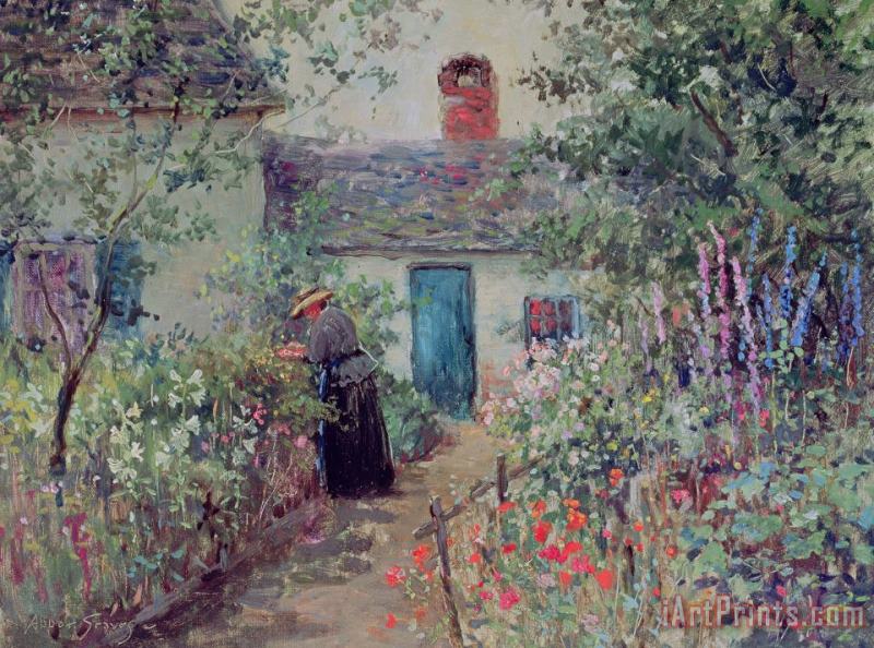Abbott Fuller Graves The Flower Garden Art Painting