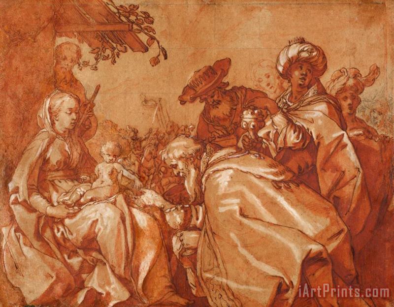 The Adoration of The Magi painting - Abraham Bloemaert The Adoration of The Magi Art Print