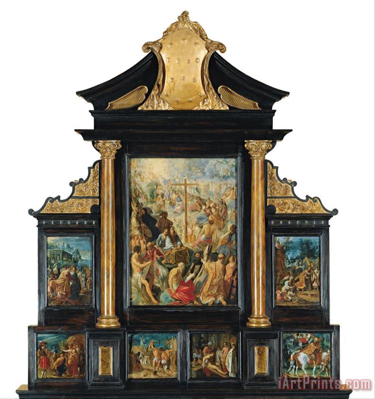 The Altarpiece of The Exaltation of The True Cross painting - Adam Elsheimer The Altarpiece of The Exaltation of The True Cross Art Print