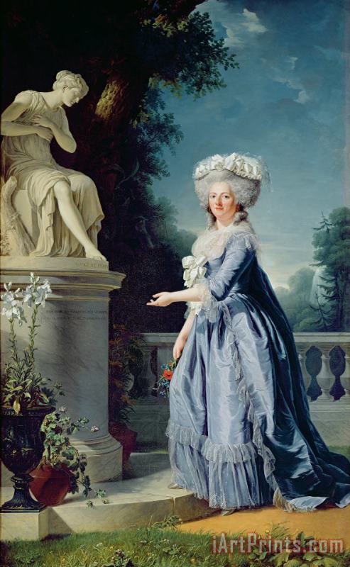 Portrait of Marie-Louise Victoire de France painting - Adelaide Labille-Guiard Portrait of Marie-Louise Victoire de France Art Print