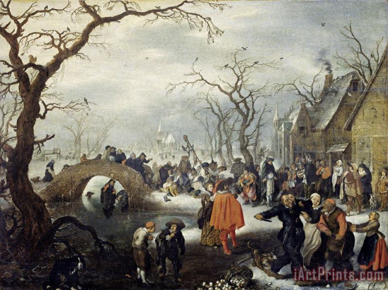Shrove Tuesday in The Country painting - Adriaen Pietersz. van de Venne Shrove Tuesday in The Country Art Print