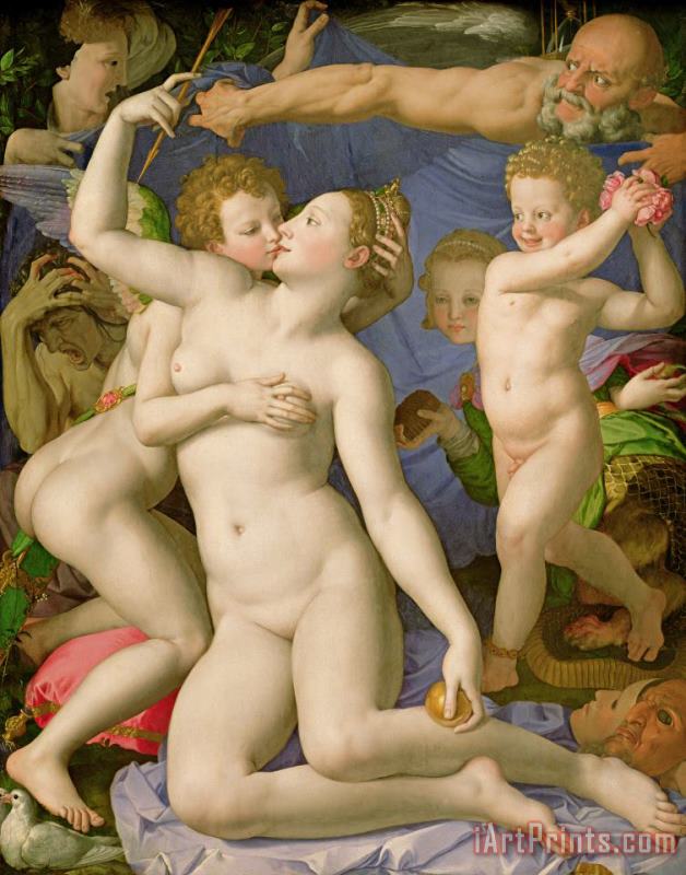 Agnolo Bronzino An Allegory With Venus And Cupid Art Painting