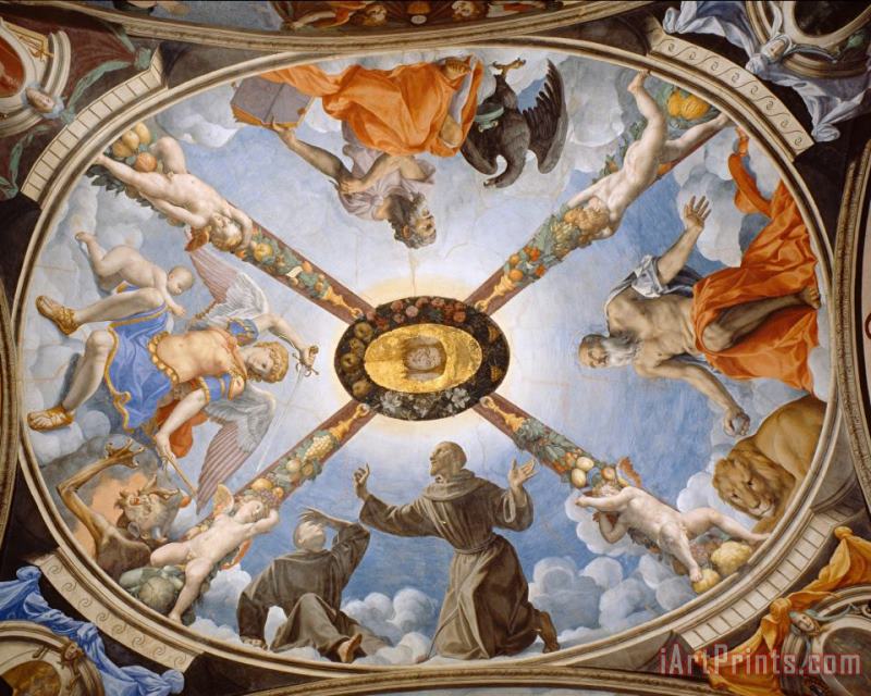 Agnolo Bronzino Ceiling of The Chapel of Eleonora of Toledo Art Painting