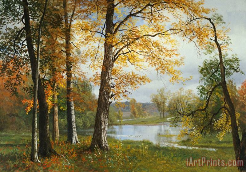 Albert Bierstadt A Quiet Lake Art Print