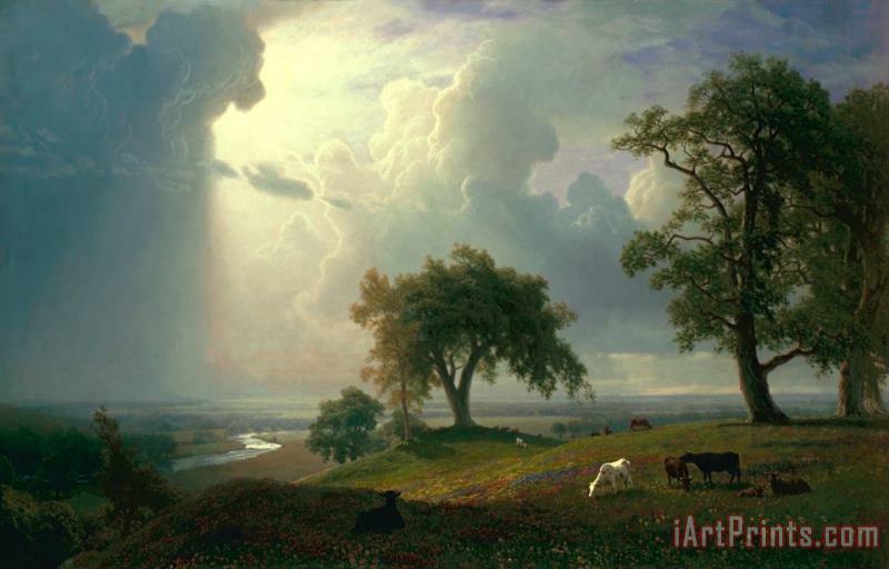 Albert Bierstadt California Spring Art Painting