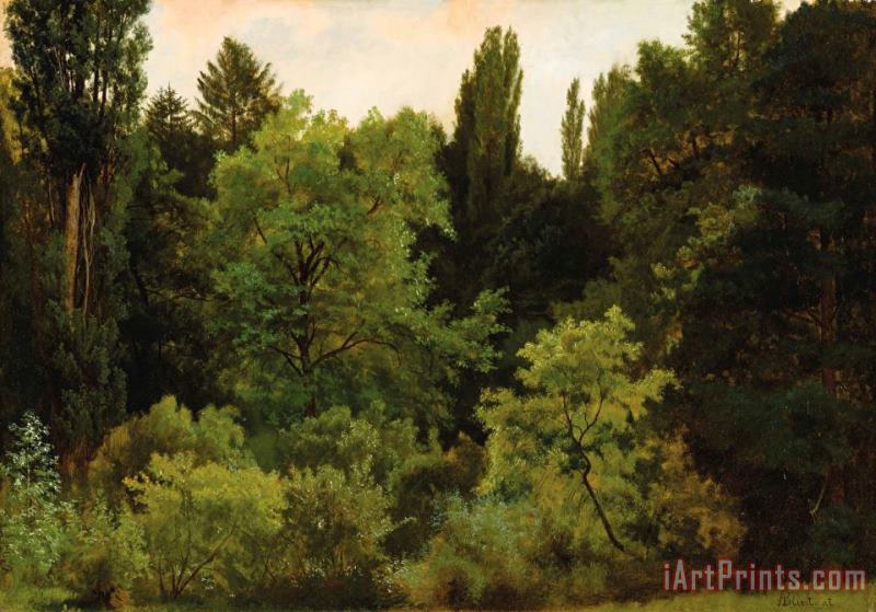 Albert Bierstadt Deep in The Rockies Art Painting