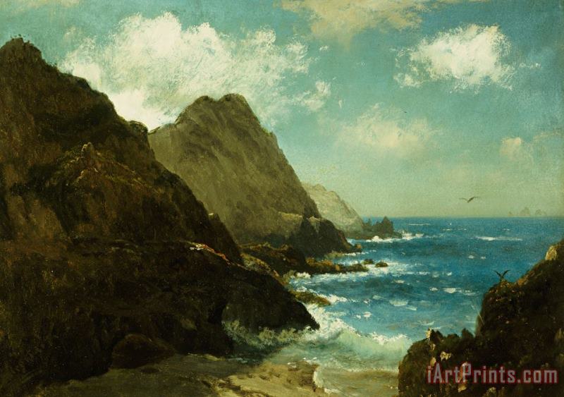 Farallon Islands painting - Albert Bierstadt Farallon Islands Art Print