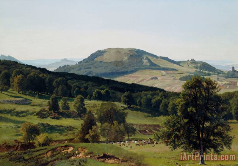 Albert Bierstadt Hill and Dale Art Print