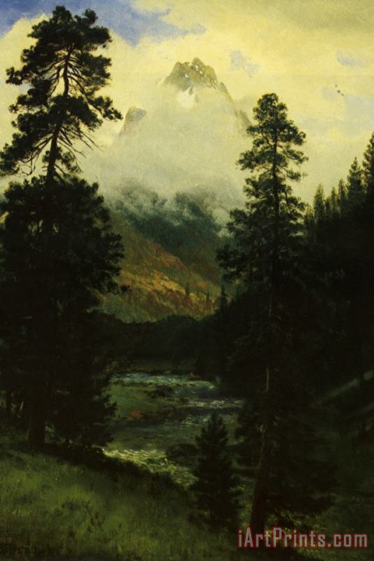 Albert Bierstadt Landers Peak Art Painting