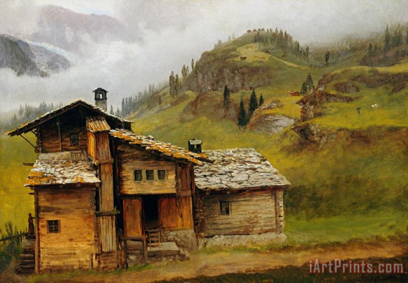 Albert Bierstadt Mountain House Art Print