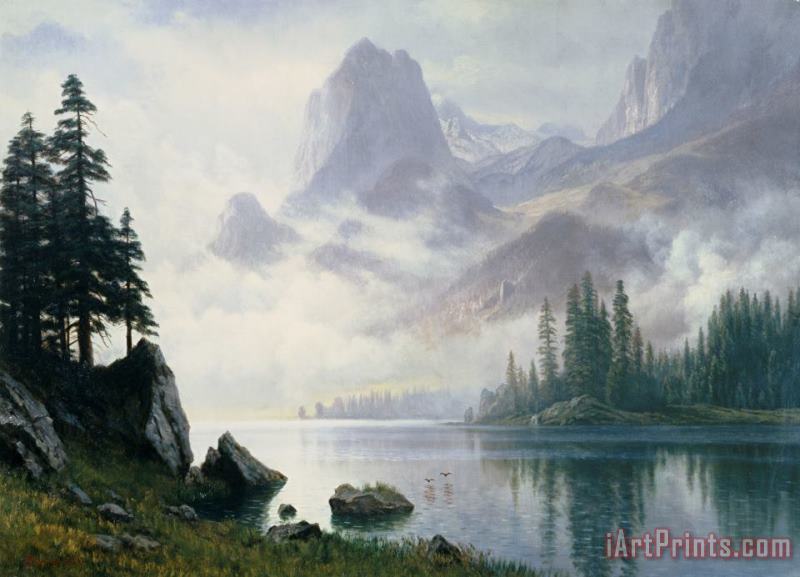 Albert Bierstadt Mountain out of the Mist Art Print