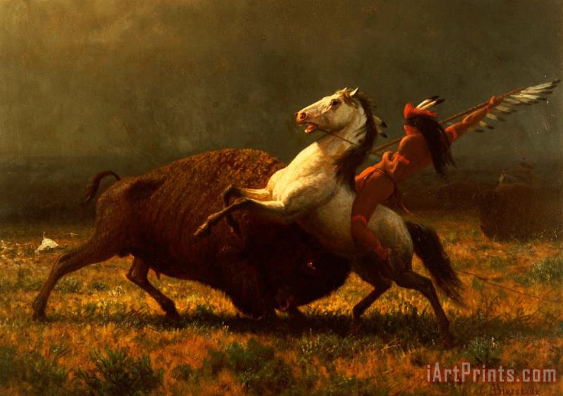 Albert Bierstadt The Last of the Buffalo Art Painting