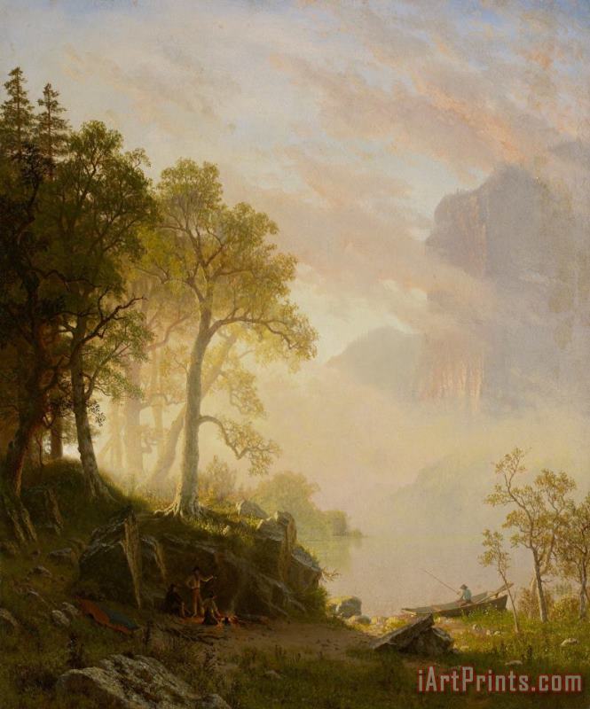 Albert Bierstadt The Merced River In Yosemite Art Print