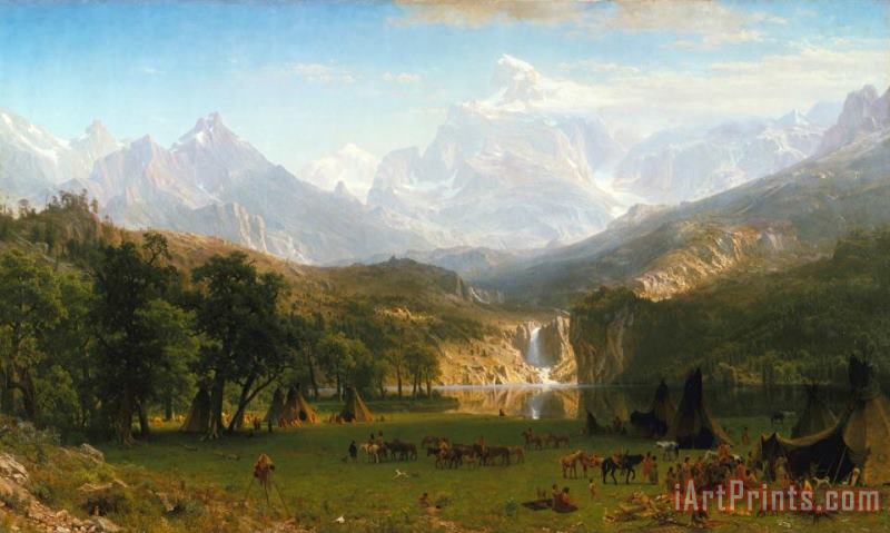 The Rocky Mountains, Lander's Peak, 1863 painting - Albert Bierstadt The Rocky Mountains, Lander's Peak, 1863 Art Print