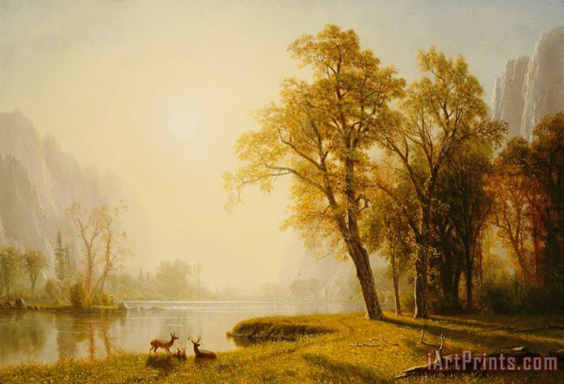 Albert Bierstadt Yosemite Valley Art Painting