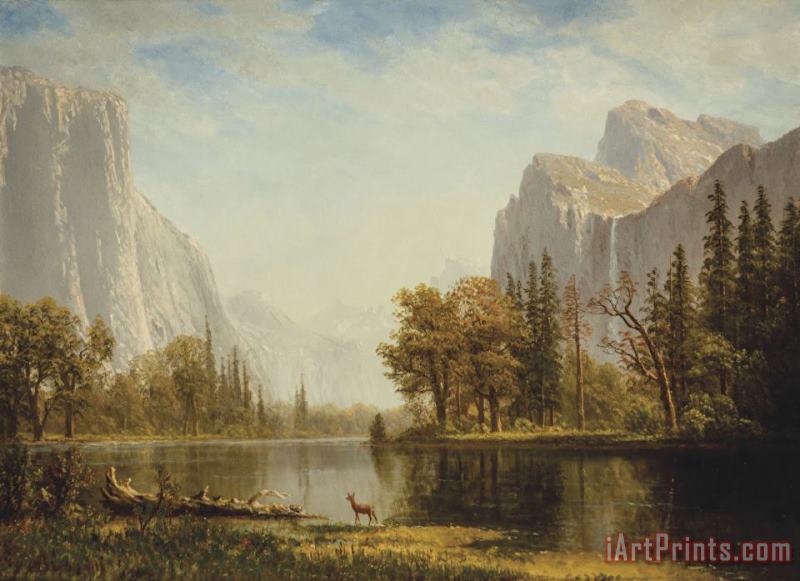 Yosemite Valley painting - Albert Bierstadt Yosemite Valley Art Print