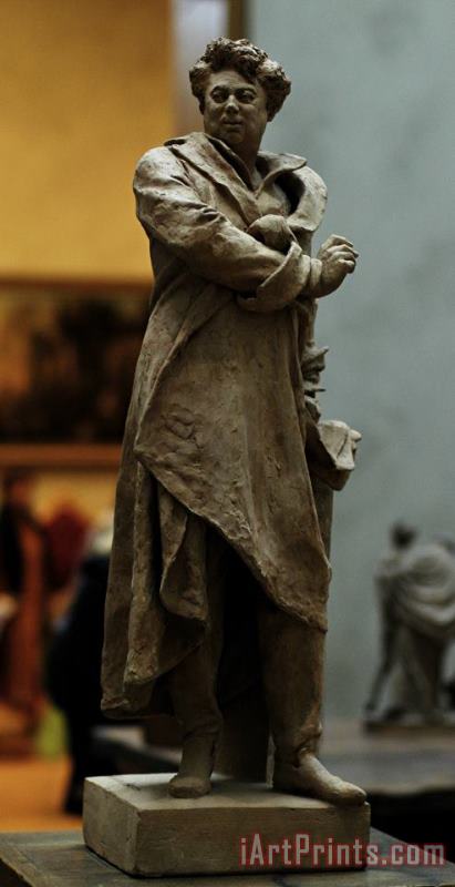 Albert Ernest Carrier Belleuse Model to a Monument to Alexandre Dumas Art Print