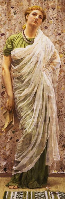 Albert Joseph Moore The End Of The Story Art Painting