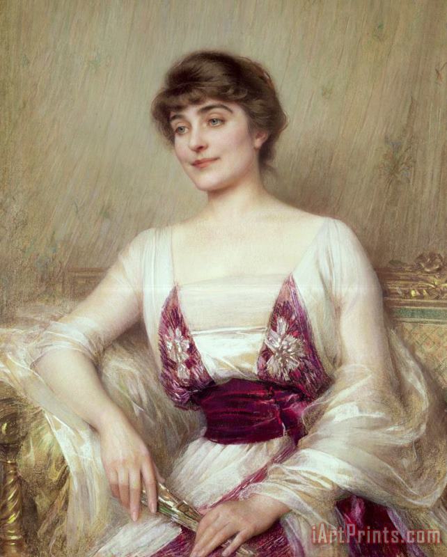 Portrait Of A Countess painting - Albert Lynch Portrait Of A Countess Art Print