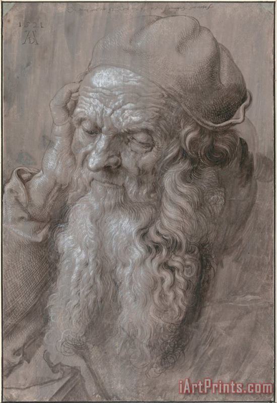 Albrecht Durer Head Of An Old Man Art Painting