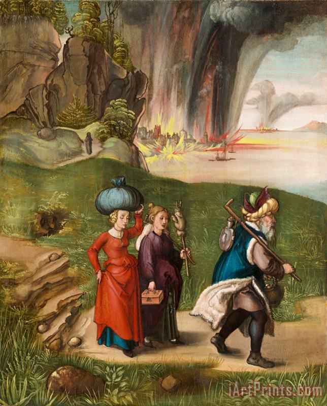Albrecht Durer Lot And His Daughters Art Print