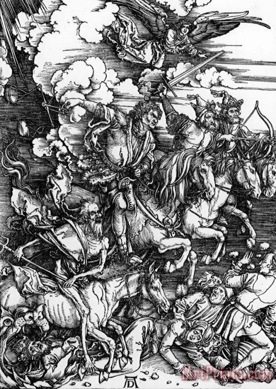 Albrecht Durer The Four Horsemen Of The Apocalypse Art Painting