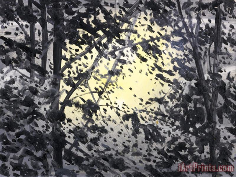 Moonlight, 1997 painting - Alex Katz Moonlight, 1997 Art Print
