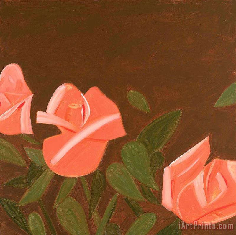Alex Katz Pink Roses 1, 2012 Art Painting