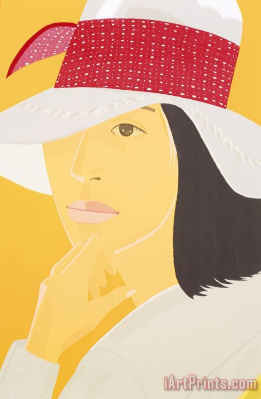 The Red Band (maravell 116) painting - Alex Katz The Red Band (maravell 116) Art Print