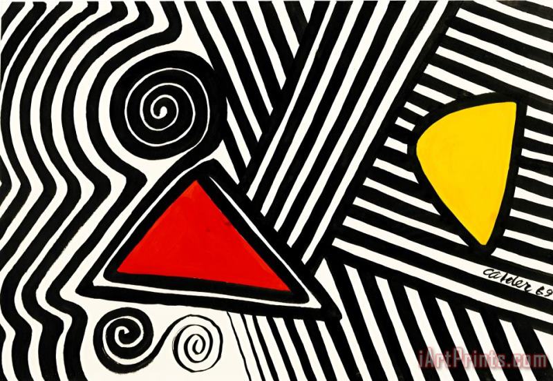 Alexander Calder Red, Yellow And Maze Art Print