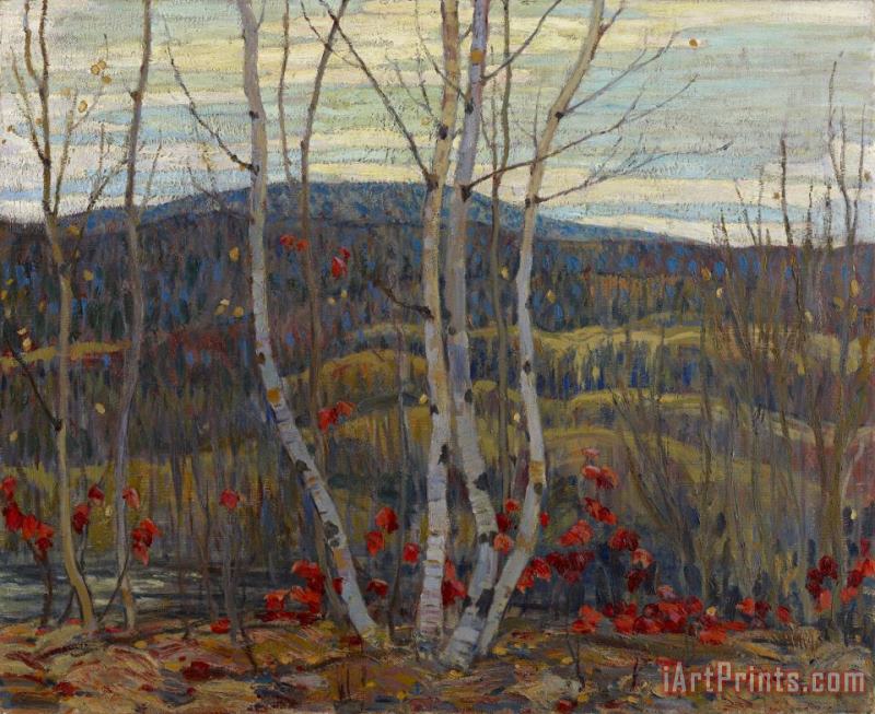 Maple And Birches painting - Alexander Young Jackson Maple And Birches Art Print