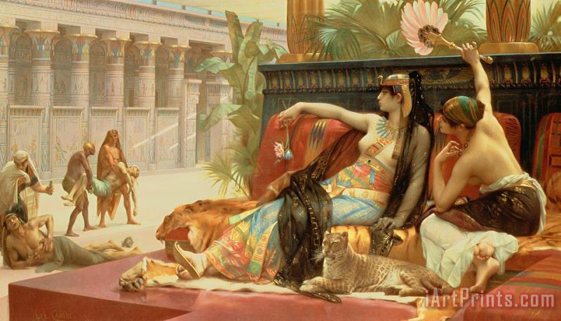 Cleopatra Testing Poisons On Those Condemned To Death painting - Alexandre Cabanel Cleopatra Testing Poisons On Those Condemned To Death Art Print