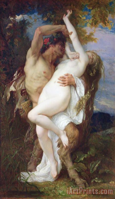 Alexandre Cabanel Nymph Abducted by a Faun Art Painting
