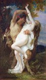 Alexandre Cabanel - Nymph Abducted by a Faun painting