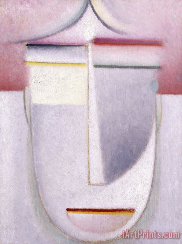 Abstract Head: Composition No 2 'winter' painting - Alexei Jawlensky Abstract Head: Composition No 2 'winter' Art Print