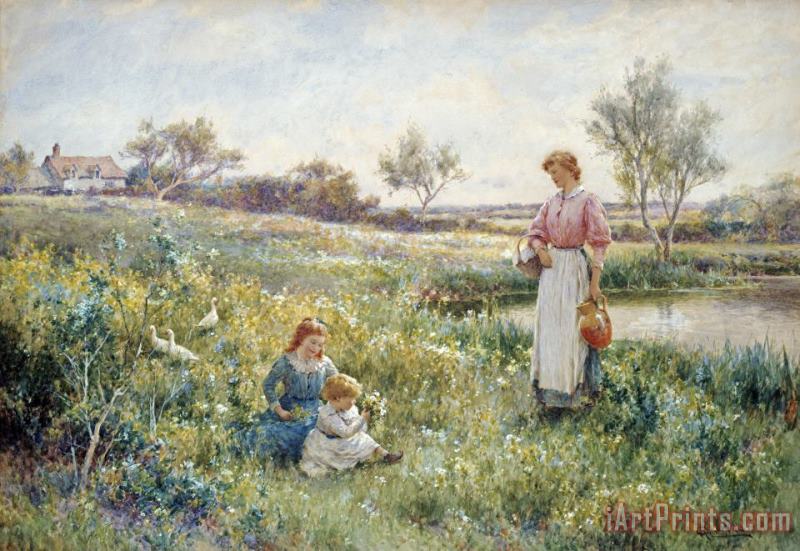 Alfred Augustus Glendening Summer Flowers Art Print