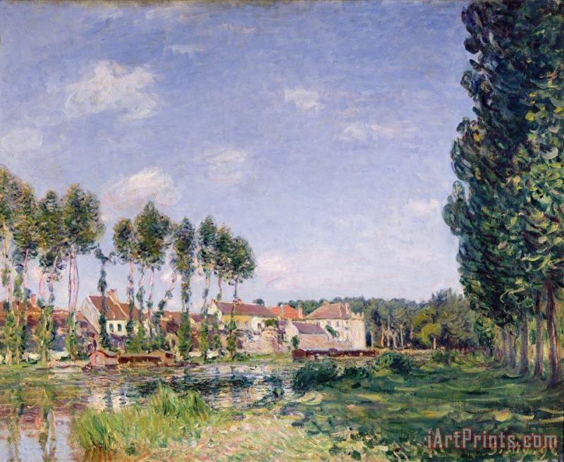 Banks of the Loing painting - Alfred Sisley Banks of the Loing Art Print