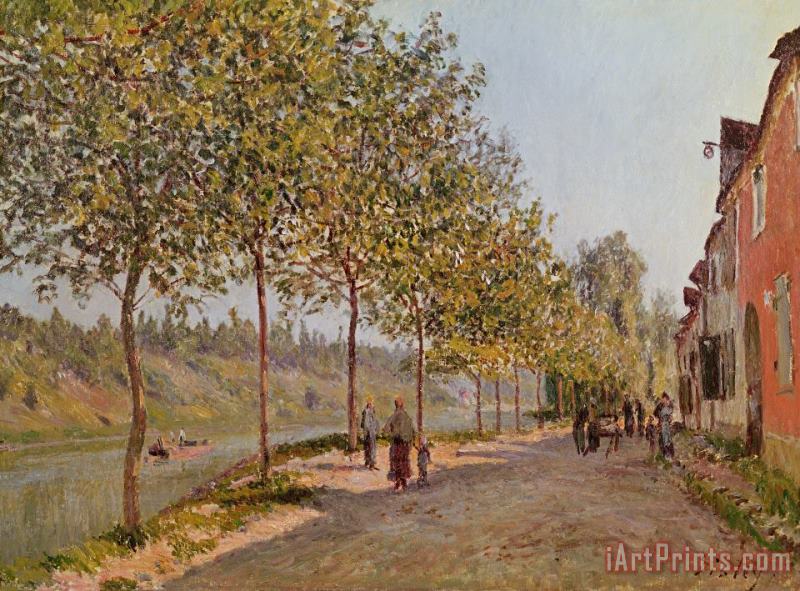 June Morning in Saint Mammes painting - Alfred Sisley June Morning in Saint Mammes Art Print