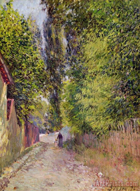 Alfred Sisley Landscape near Louveciennes Art Print