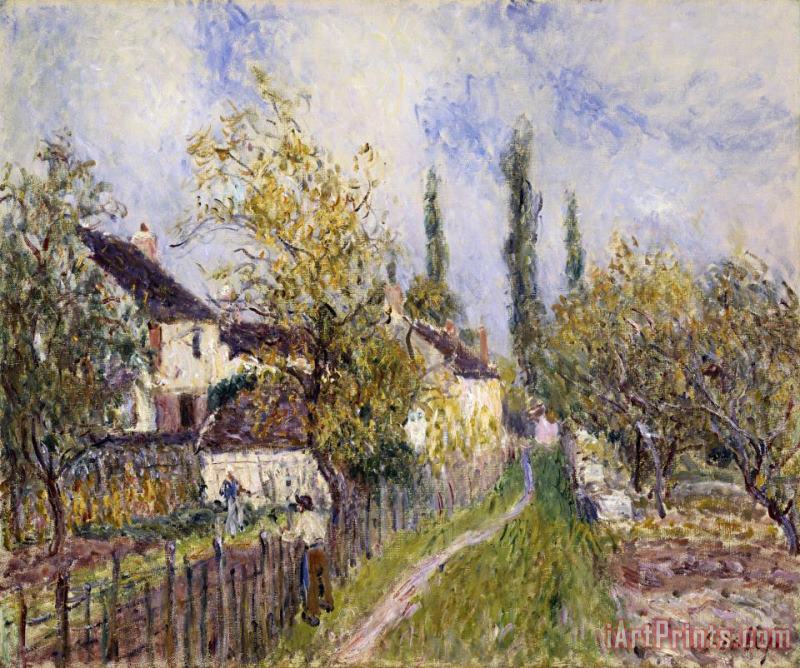 Painting of The French Countryside painting - Alfred Sisley Painting of The French Countryside Art Print