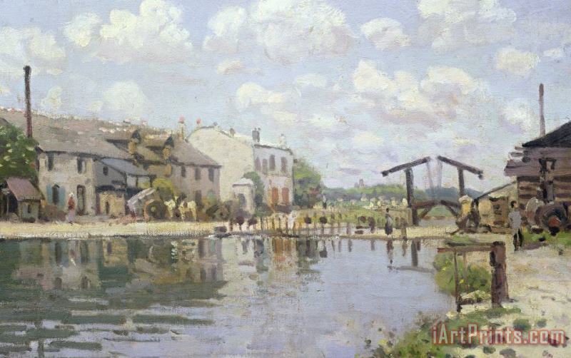 Alfred Sisley The Canal Saint Martin Paris Art Print