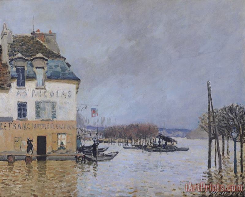 The Flood at Port Marly painting - Alfred Sisley The Flood at Port Marly Art Print
