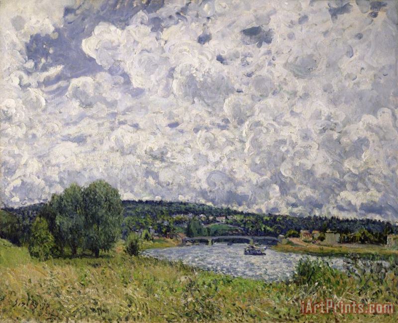 Alfred Sisley The Seine at Suresnes Art Painting