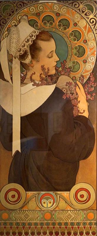 Alphonse Maria Mucha Femme Art Painting