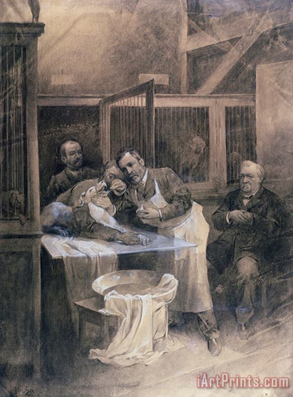Louis Pasteur painting - Alphonse Marie Mucha Louis Pasteur Art Print