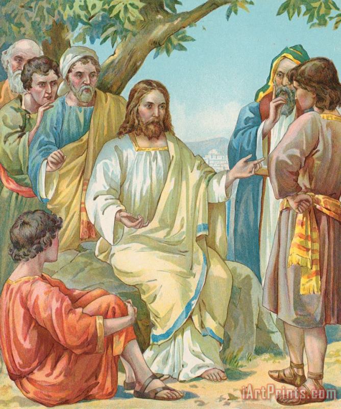 Christ and His Disciples painting - Ambrose Dudley Christ and His Disciples Art Print
