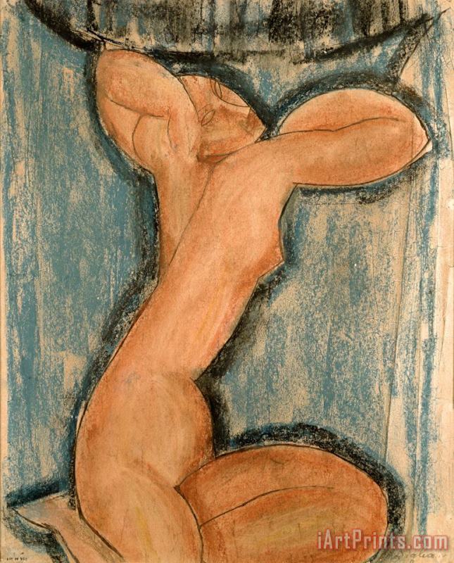 Caryatid painting - Amedeo Modigliani Caryatid Art Print