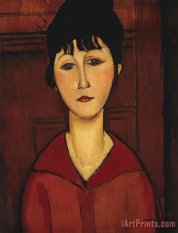 Amedeo Modigliani Head of a Young Girl Art Painting