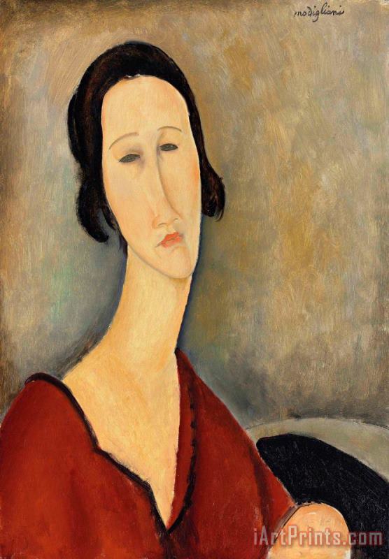 Amedeo Modigliani Madame Hanka Zborowska, 1917 Art Painting