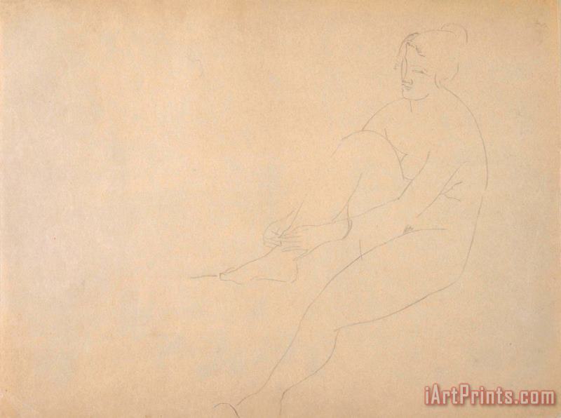 Nude painting - Amedeo Modigliani Nude Art Print